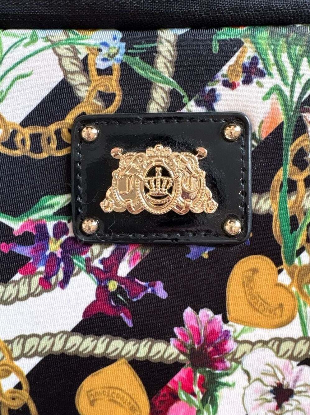 Juicy Couture Floral Stripe and Chain Link Tablet Sleeve Case